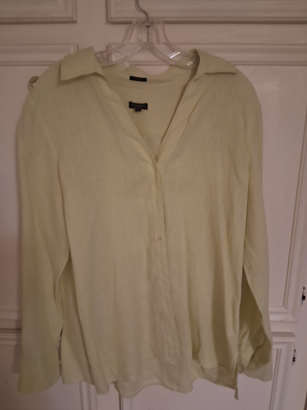 Talbots Light Tan Button-Down Shirt